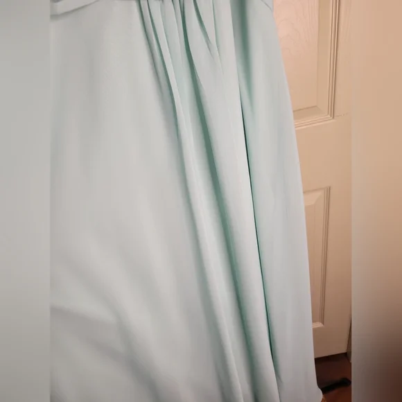 Elegant Halter Neck Light Blue Dress - Picture 8 of 9